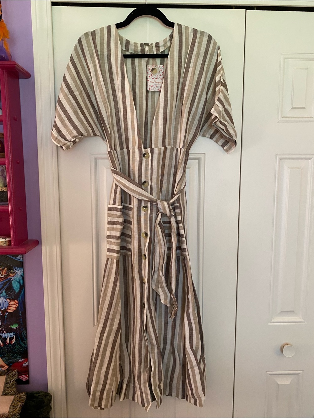 Free People Monday Stripe Midi Dress - Picture 3 of 7